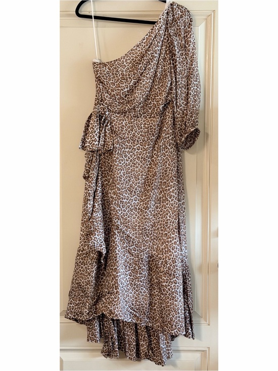 J. Crew Collection Dresses & Skirts - J. Crew Collection - One-Shoulder Dress in Brown Leopard Print
